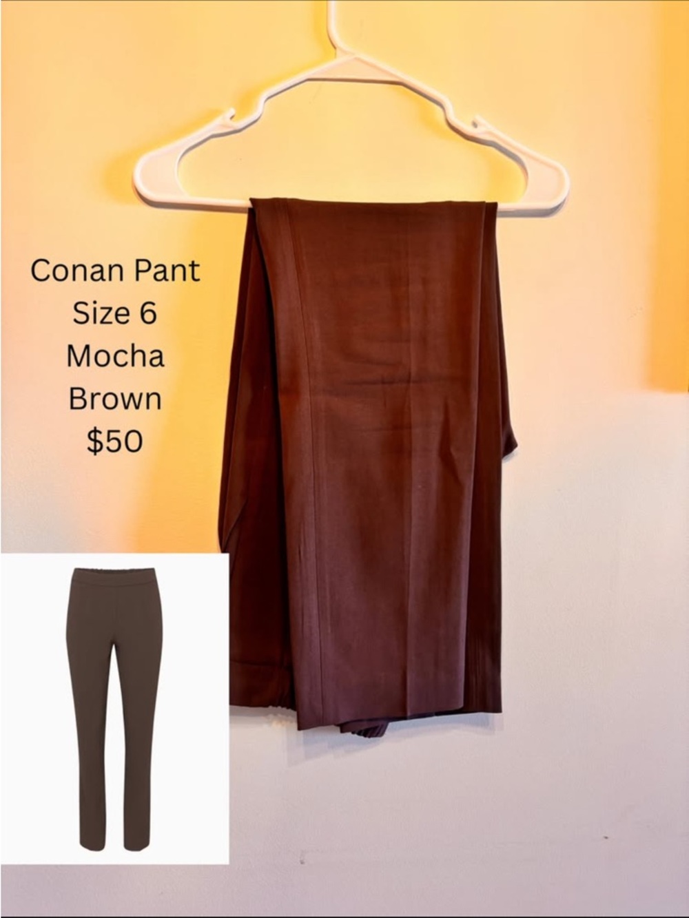 Wilfred Conan Pant in Mocha Brown